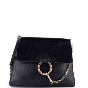 Chloe Faye Shoulder Bag Leather Medium #242726C59B